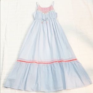 Cat & Jack blue sundress, size L (10/12)